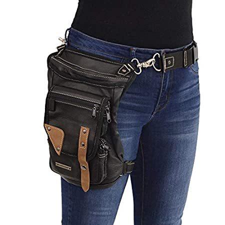 【激安セール】 Conceal Black MP8880 Leather Milwaukee and Wai with Bag Thigh Leather Carry ビジネスリュック