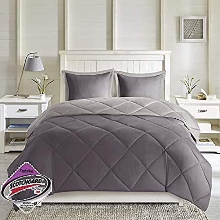 新品Madison Park - MPE10-614 Essentials Larkspur Comforter Set, Twin/Twin XL, C
