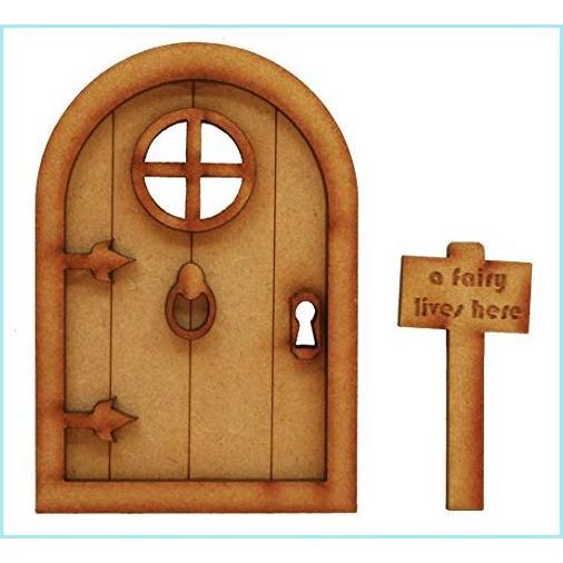 『2年保証』 最大40%OFFクーポン 新品Fairy Castle Fairy Door. Three-Dimensional Self-Assembly Wooden Door Craft Kit with Knocker Handle and Sign sinopeclubricant.co sinopeclubricant.co