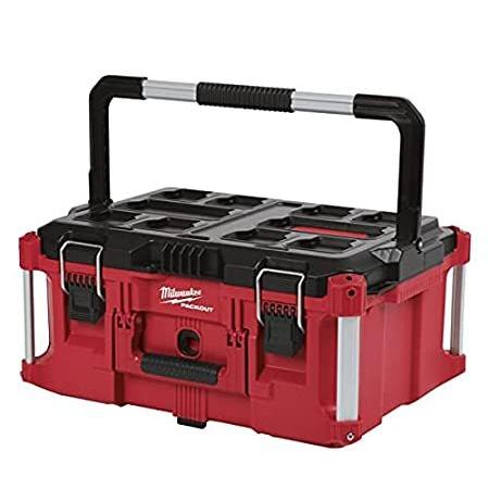新品MILWAUKEE\'S Electric Tool 48-22-8425 Pack out, Large Tool Box, Red その他電動ドリル、ドライバー、レンチ【在庫特価】