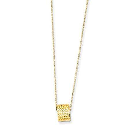 【楽ギフ_のし宛書】 Necklace Bead Barrel Gold Yellow 14k Rope Women for 16", Necklace Chain ネックレス、ペンダント