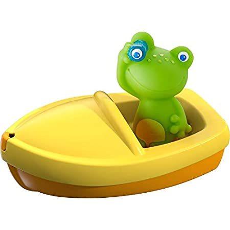 【送料無料（一部地域を除く）】 Puppet, Finger with Toy Bath AHOI! Frog Boat Bath 303864 新品HABA Bath from Toy その他人形