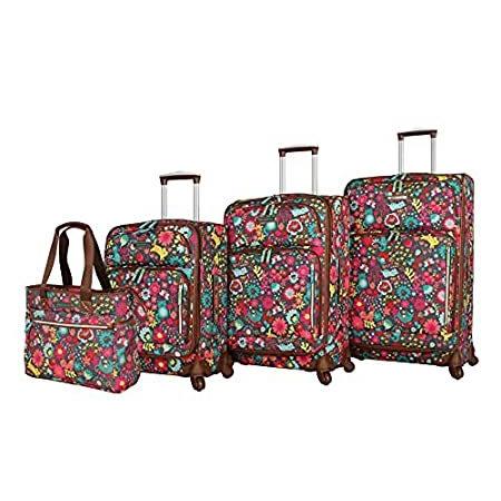 売れ筋ランキングも掲載中！ Piece 4 Set Luggage Bloom Lily Suitcase For Wheels Spinner With Collection ビジネスリュック