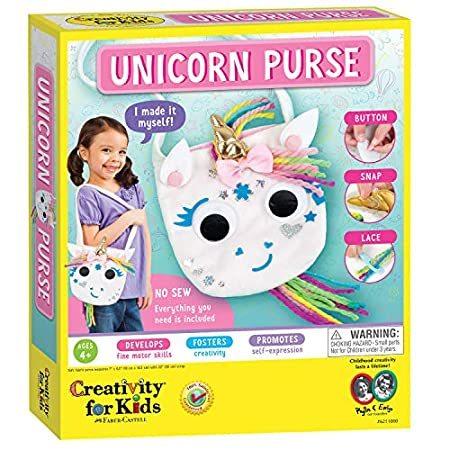 新品Creativity for Kids Unicorn Purse - Create A 全日本送料無料 No Cr Sew 楽ギフ_包装 Bag Fabric
