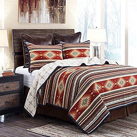 新品HiEnd Accents Del Sol Quilt Set, Twin
