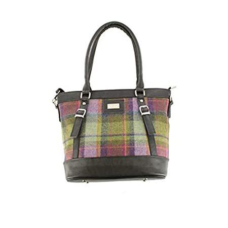 Mucros Weavers Irish Handbag Ladies Tweed & PU Leather Purse - Made In Irel