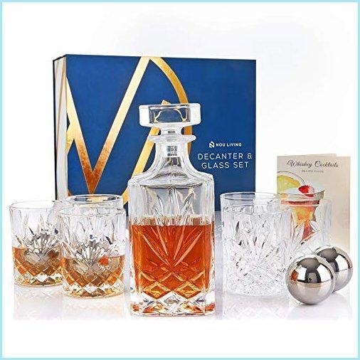 【あすつく】 Whiskey Classic ? Glasses with Set Decanter Whiskey Crystal Pc 11 Living 新品Nou Decanter Decanter Liquor Crystal ? 6 of Set Glass and その他食器、カトラリー