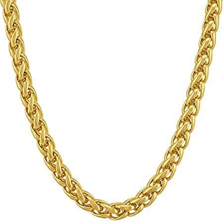 LIFETIME JEWELRY Weave Chain Necklace for Women & Men 24k Real Gold Plated