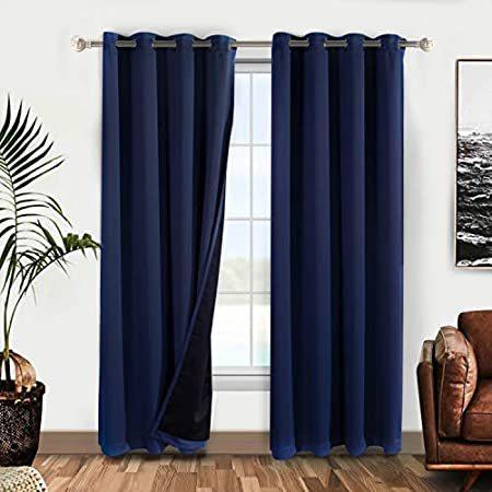 WONTEX 100% Thermal Blackout Curtains for Bedroom ? Winter Insulating Windo