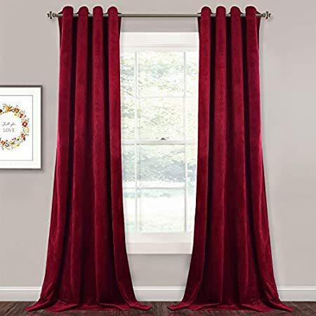 StangH Velvet Blackout Curtains 120 inches Long - Extra Long Insulated Wind