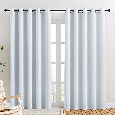 NICETOWN Room Darkening Curtain Panels for Bedroom -Easy Care Solid Thermal