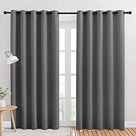 NICETOWN Bedroom Curtains Blackout Drapery Panels, Three Pass Microfiber Th