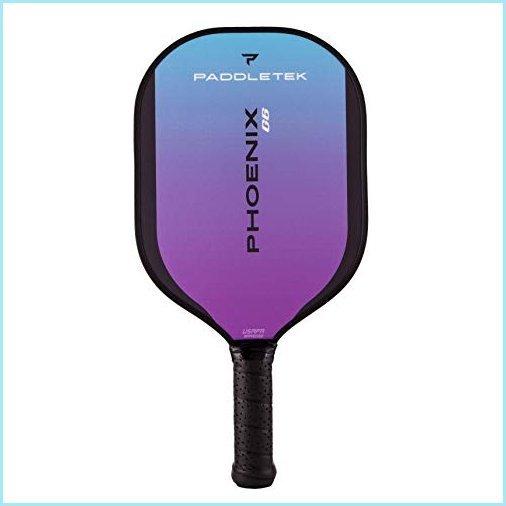 新品Paddletek Phoenix G6 Pickleball Paddle Aurora (Purple)