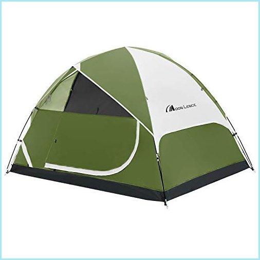 新品Moon Lence Camping Tent 2/4/6 Person Family Tent Double Layer Outdoor Tent Waterproof Windproof Anti-UV (4 Person Tent)