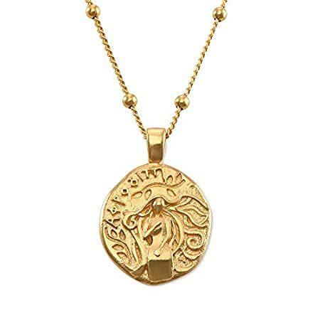 人気商品 MyNameNecklace Engraved Symbols- Classic with Plating Gold in Necklace Coin ネックレス、ペンダント