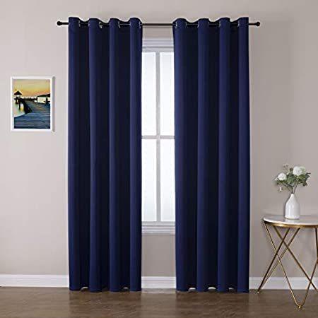 ChrisDowa Grommet Blackout Curtains for Bedroom 52 x 84 Inch - 2 Panels Set