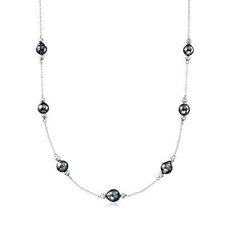 【SALE／10%OFF Cultured 8-9mm Ross-Simons Tahitian Silv Sterling in Necklace Station Pearl ネックレス、ペンダント