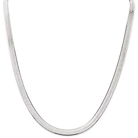 【最新入荷】 Magic Snake Flat Herringbone Silver Sterling 925 Savlano Chain Com Necklace ネックレス、ペンダント