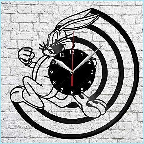 最適な材料 新品Vinyl Clock - Bugs Bunny - Handmade Wall Clock - Vinyl Art Home Decor - Unique Vinyl Record Wall Clock - Custom Exclusive Vinyl Record 掛け時計、壁掛け時計