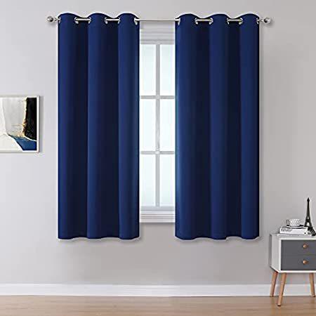 選ぶなら Navy 42 Blue with Blackout Grommet L Curtains 95 45 Inch