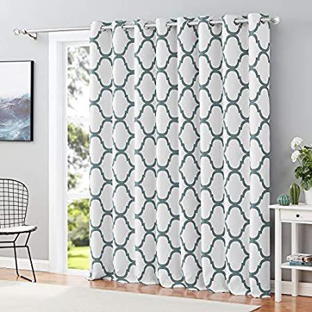 Melodieux Moroccan Wide Curtains Room Darkening Blackout Drape for Extra Wi