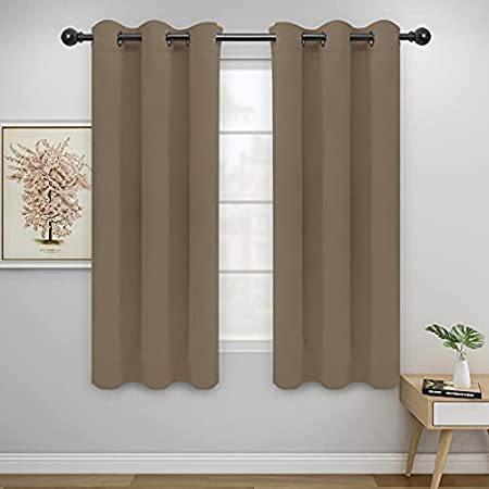 Easy-Going Blackout Curtains for Bedroom， Solid Thermal Insulated Grommet a 0