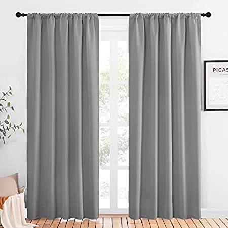 NICETOWN Blackout Curtains 84 inches Length - Energy Efficient & Noise Redu