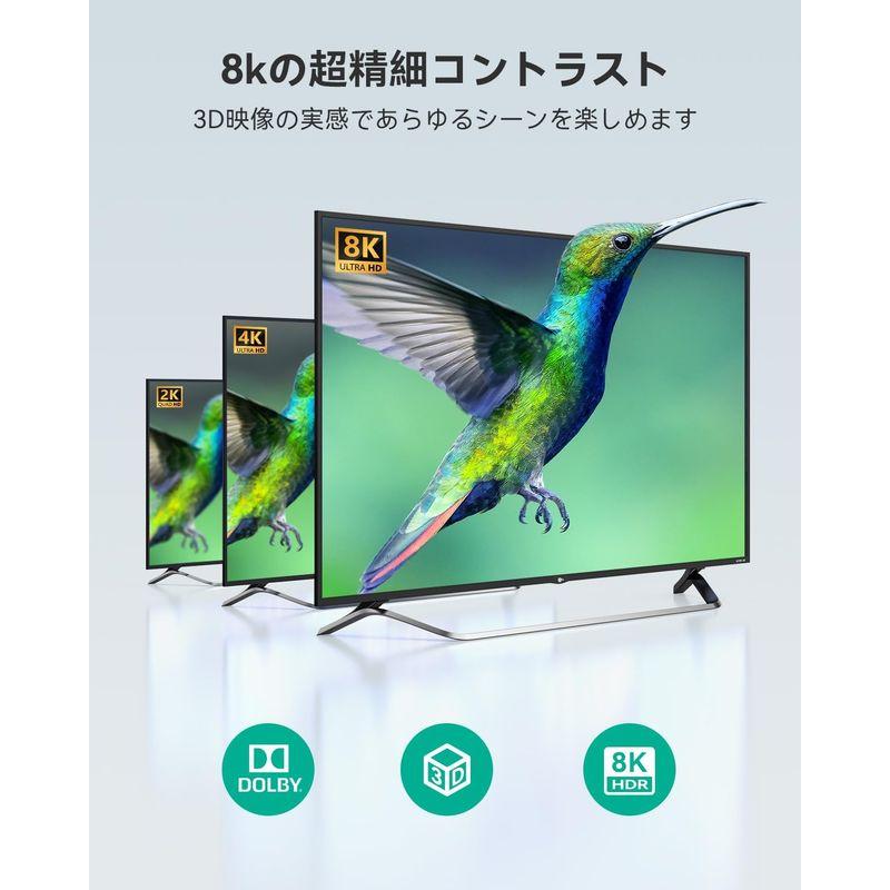 HDMI切替器 8k@60hz/4k@120hz HDMI分配器、GANA双方向 HDMIセレクター 1入力2出力/2入力1出力 手動 HD｜clearsky｜05