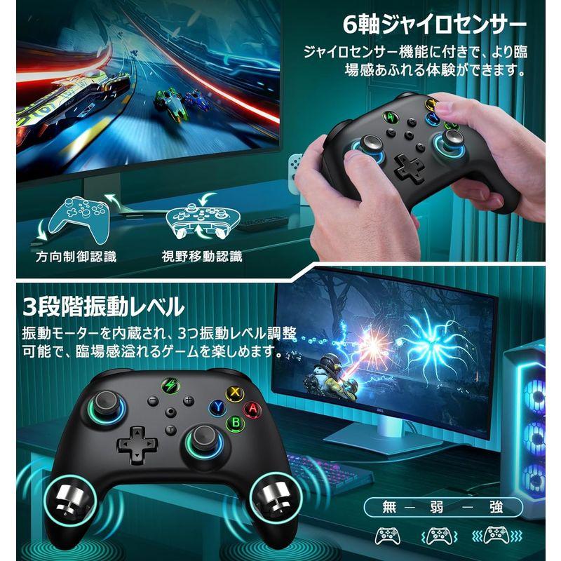 【特価】Switch グリップ コントローラー 8色RGBライトかっこいい新品 Amazon.co.jp: スイッチ コントローラー 8色RGBライト マクロ