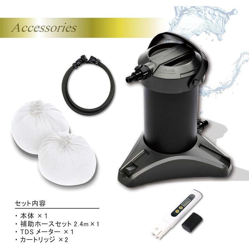 グリーンライフ 純水器 イオン交換樹脂カートリッジ2個付き 洗車