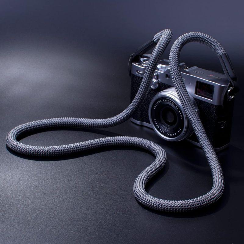 VKO カメラネックストラップ クライミングロープ製ショルダーストラップ 一眼レフ/ミラーレス/コンパクトカメラ用（グレー）｜clearsky｜03