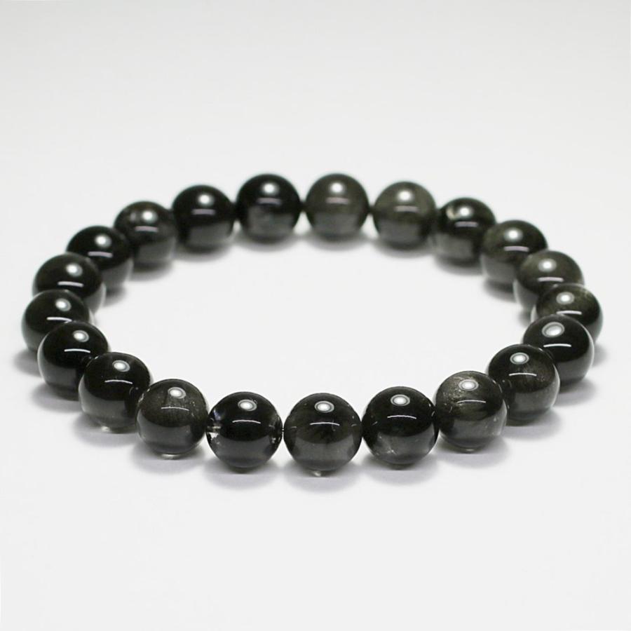 [希少・トップクォリティ] ブラックツリーインクルージョンクォーツブレスレット（約9mm玉） 天然石 鉱物 パワーストーン 高品質 メンズ レディース