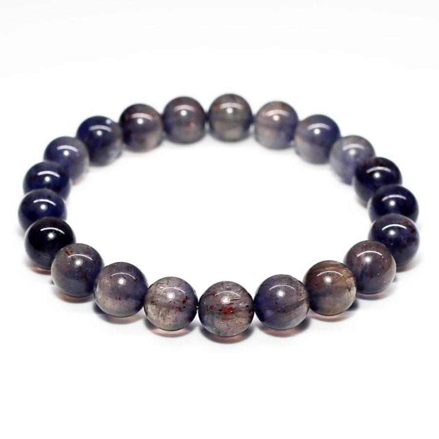 [高品質]アイオライトサンストーンブレスレット（約9mm玉・クリアータイプ） 天然石 パワーストーン 高品質 メンズ レディース