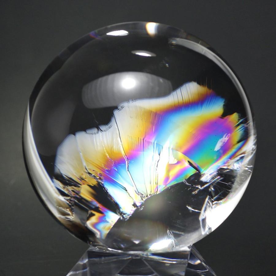 アイリスクォーツ レインボー水晶 丸玉 スフィア 大玉 激安直営店