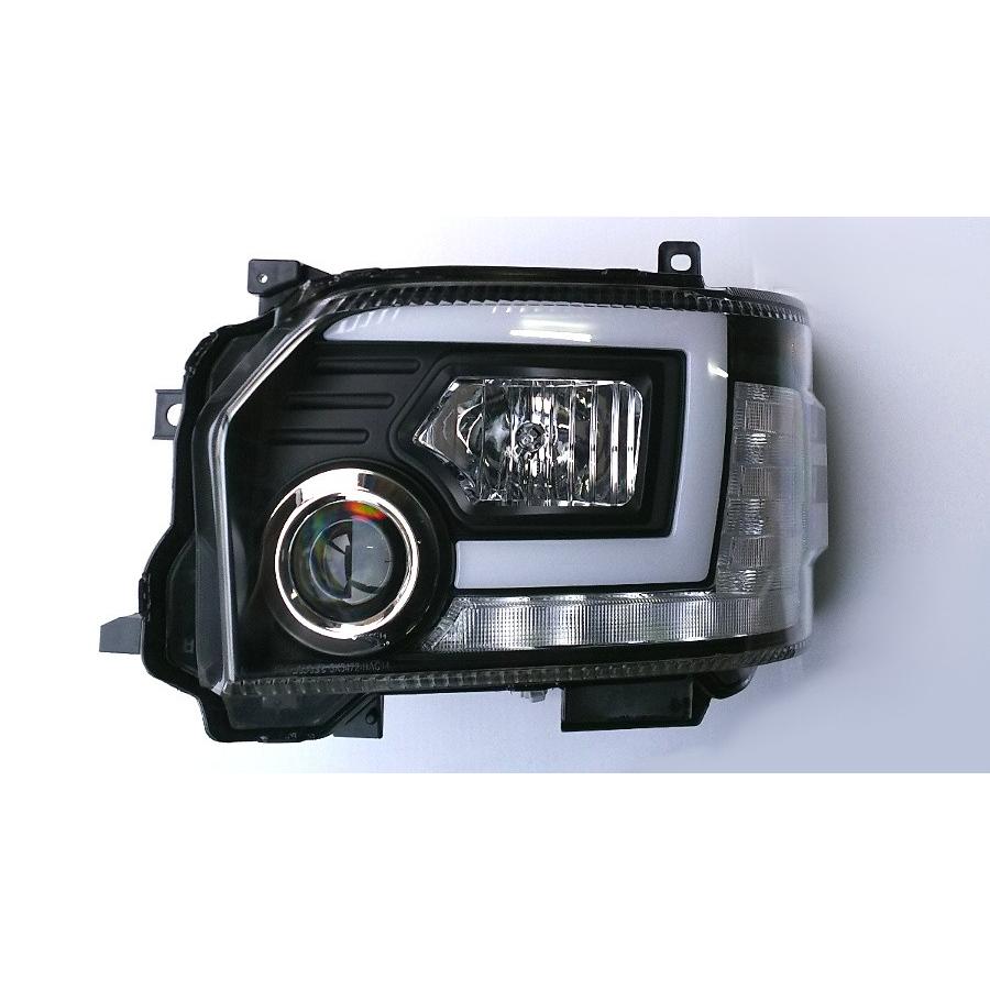 200系ハイエース4型/5型/6型/7型/8型/9型対応 流れるウインカー機能 ！プロジェクターヘッド インナーBK ハロゲン車用 CHT-17 |  | 03