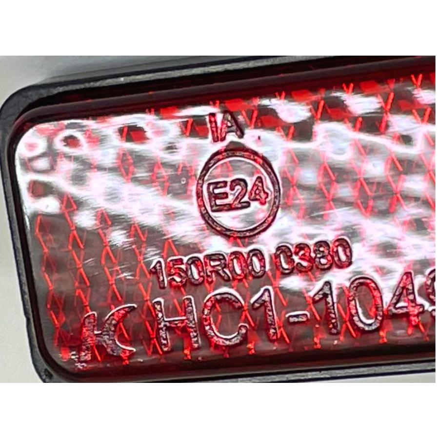 反射板(2個)◆ECE規格取得済！◆汎用リフレクター（スリムタイプ）2枚set　クリアワールド：REF-01 |  | 02