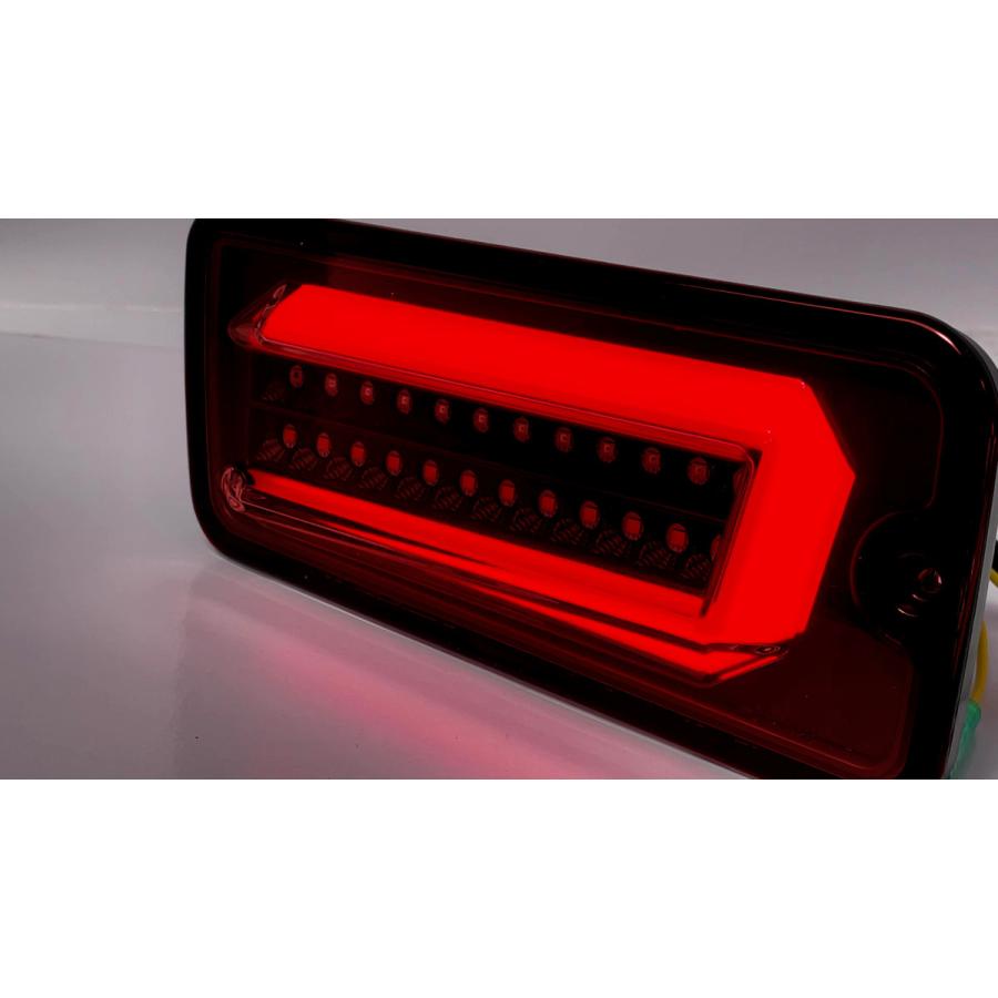 ダイハツ ハイゼットS200系/S500系 流れるウインカーフルLEDテール赤