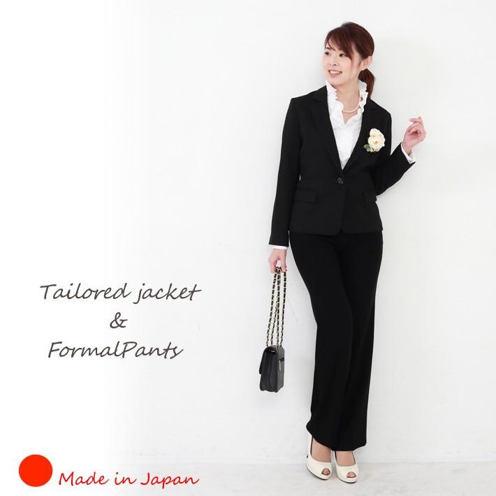 パンツスーツ レディース セットアップ 結婚式 卒業式 七五三 入学式 ママ 日本製 入園 卒園 卒業式 総裏付テーラードジャケット フォーマルブラック パンツ 8001bk01bk Clease クリーズ 通販 Yahoo ショッピング
