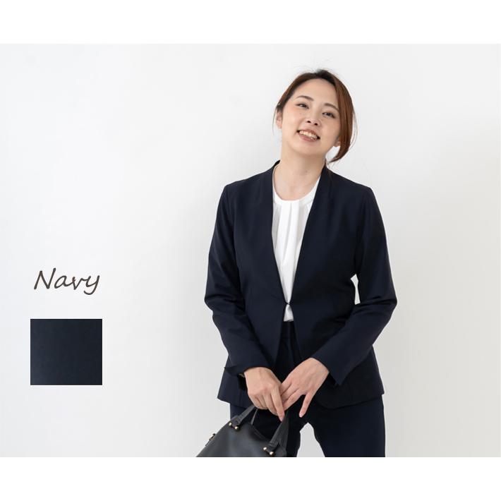 【1回のみの着用】エポカ セットアップ上下 ノーカラー 40 フォーマル 卒業式 1回のみの着用】エポカ セットアップ上下 ノーカラー 40