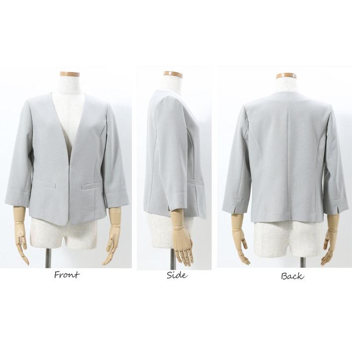 専用です おまとめ割引 レディース服まとめ売り 涼しげカラー♫ ジャケット レディース カラーレスジャケット 春 夏 7分袖
