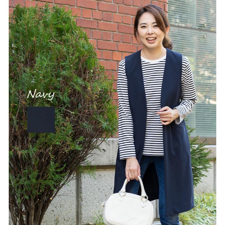 日本製」 ジレ ロングジレ ロングベスト レディース 七五三 親