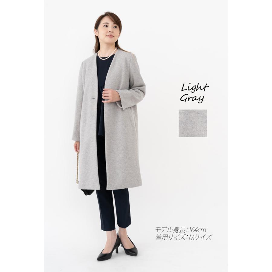「日本製」 コート レディース ノーカラー 軽い きれいめ スプリングコート 卒業式 コート 母 40代 30代 入学式 ママ 50代 服装 フォーマル セレモニー |  | 07