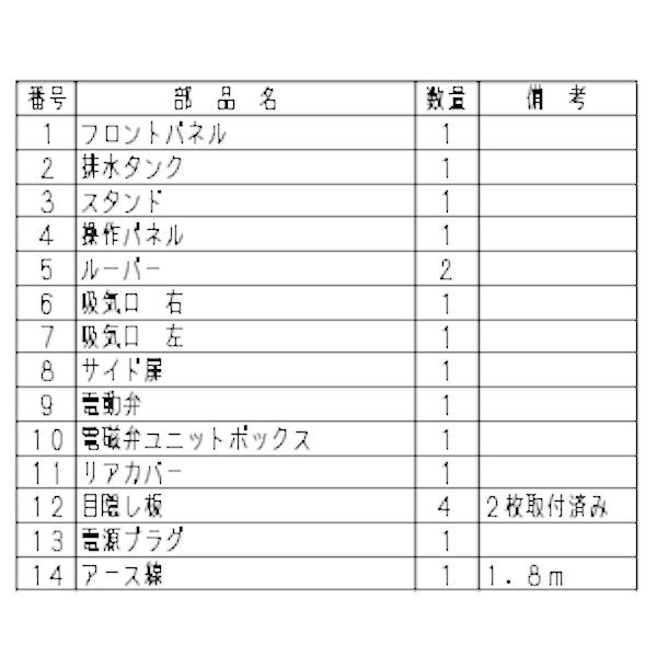 パナソニック 次亜塩素酸 空間除菌脱臭機 〜26畳用 ジアイーノ(水道直結タイプ） F-JCT30-WZの画像