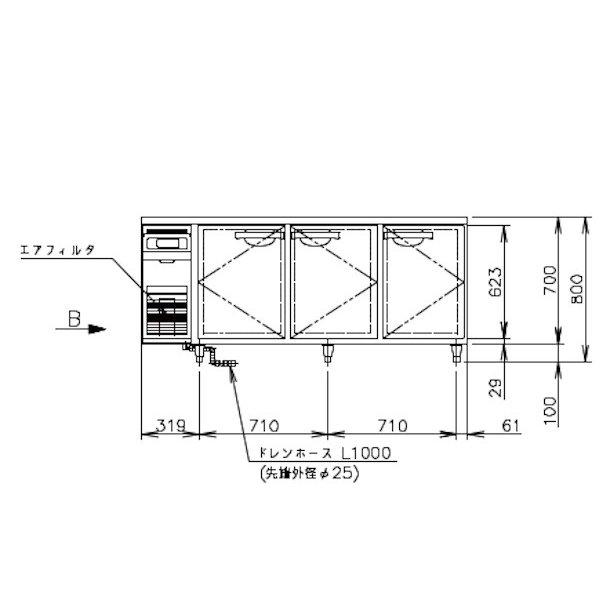 FT-180SDG (新型番：FT-180SDG-1) ホシザキ テーブル形冷凍庫  内装ステンレス  別料金にて 設置 入替廃棄 クリーブランド｜cleave-land｜08