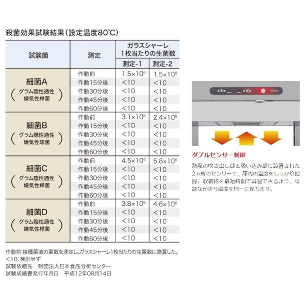 消毒保管庫　ホシザキ　HSB-20SB3　4列5段20カゴ　殺菌庫　食器消毒　消毒　奥行１列　殺菌　片面扉　クリーブランド