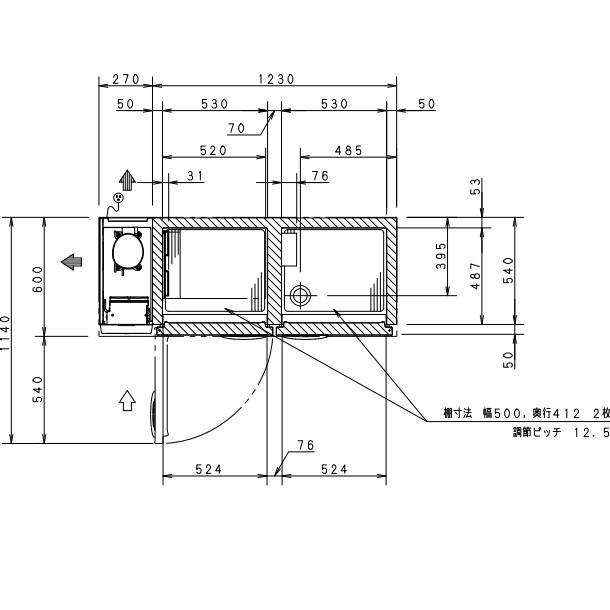 SUR-K1561CB パナソニック 冷凍冷蔵 コールドテーブル 1Φ100V 業務用冷蔵庫 別料金にて 設置 入替 回収 処分 廃棄 クリーブランド｜cleave-land｜03