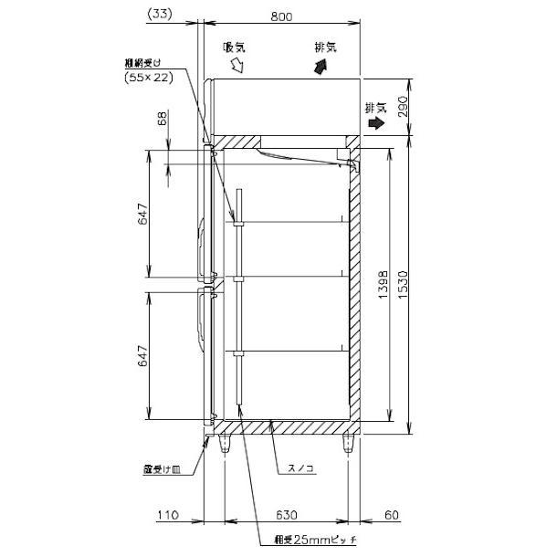 ホシザキ HF-120B3-ML 3相200V ワイドスルー 自然冷媒冷凍庫 ホシザキ HF-120B3-ML 3相200V ワイドスルー 自然冷媒冷凍庫