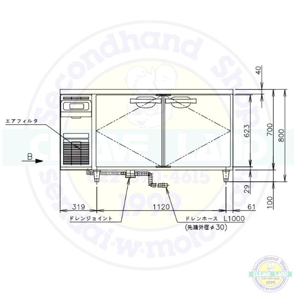 ホシザキ CT-150SNCG-ML テーブル形恒温高湿庫 コールドテーブル ホシザキ CT-150SNCG-ML テーブル形恒温高湿庫 コールドテーブル