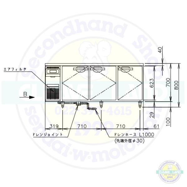 ホシザキ（HOSHIZAKI） CT-180SDJ 自然冷媒 テーブル形恒温高湿庫
