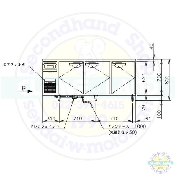 ホシザキ（HOSHIZAKI） CT-180SNJ 自然冷媒 テーブル形恒温高湿庫